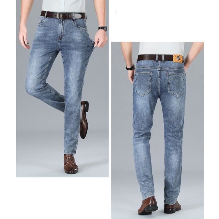 Jean taille 2025 haute homme slim