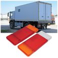 Paire de boîtiers de feux arrière de camions, couvercle gauche droit, rouge, orange et blanc, pour Iveco Eurocargo Daily.-3