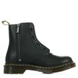 Boots Dr Martens 1460 Pascal Front ZIP - Femme - Noir - Cuir - Fermeture éclair - Compensé-3