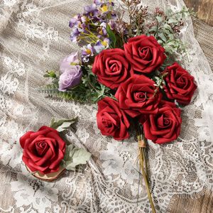 100 Pétales De Rose En Soie - Vert Foncé - Artificiels - Uxcell