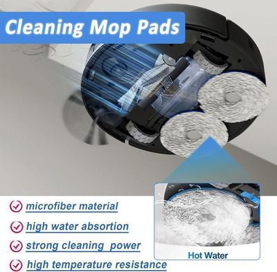 Kit Rechange Deebot X8 Kit Accessoires Pour ECOVACS DEEBOT X8 PRO OMNI / X8 Omni - 15 Pièces De Rechange Brosse Rouleau Robot