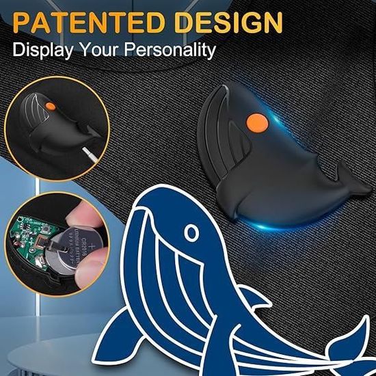 Baogaier Cadeau Fete des Peres Gants de Pêche, Cadeau Homme Femme Gants de Lampe de Poche LED sans Doigts, Gadget Insolite Utile pour Travailler dans Les Ténèbres, la Pêche, Le Camping et