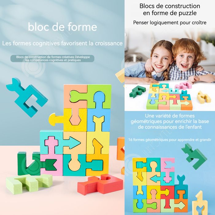 Jouet Montessori 8 En 1 En Bois - Jeux Éducatifs Pour Enfants 1-4 Ans, Développe Motricité, Logique, Sensoriel - 7