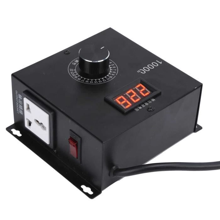 Régulateur de Tension de Variateur de Moteur 220V 4000W Régulateur de Vitesse Variateur de Thermostat Régulateur de Tension - Bricolage