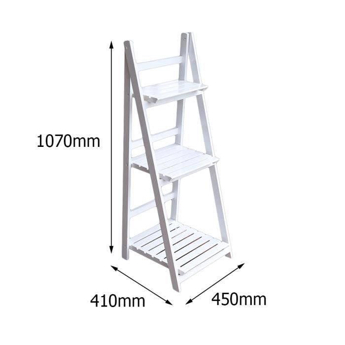 Étagère à Fleurs Échelle à Fleurs Présentoir Balcon Support Pour