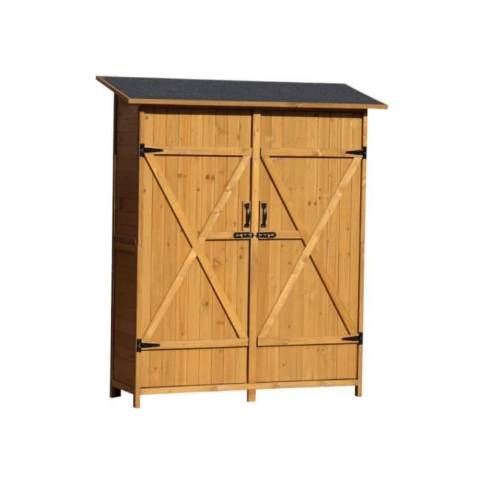 Armoire de jardin en bois KEILA Cdiscount Maison