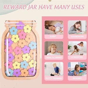 FrostyFlair Bocal à Récompenses Aimanté – Système De Motivation Personnalisable Pour Enfants Dès 4 Ans