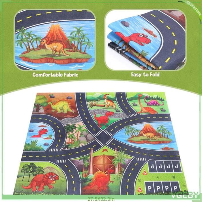 Kit De Jeu Dinosaure All Kids United – Camion Militaire Avec Cage, 8 Figurines, Tapis, Arbres, Nid D'œufs – Dès 3 Ans