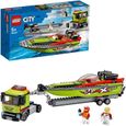 LEGO® City 60254 - Le transport du bateau de course-0