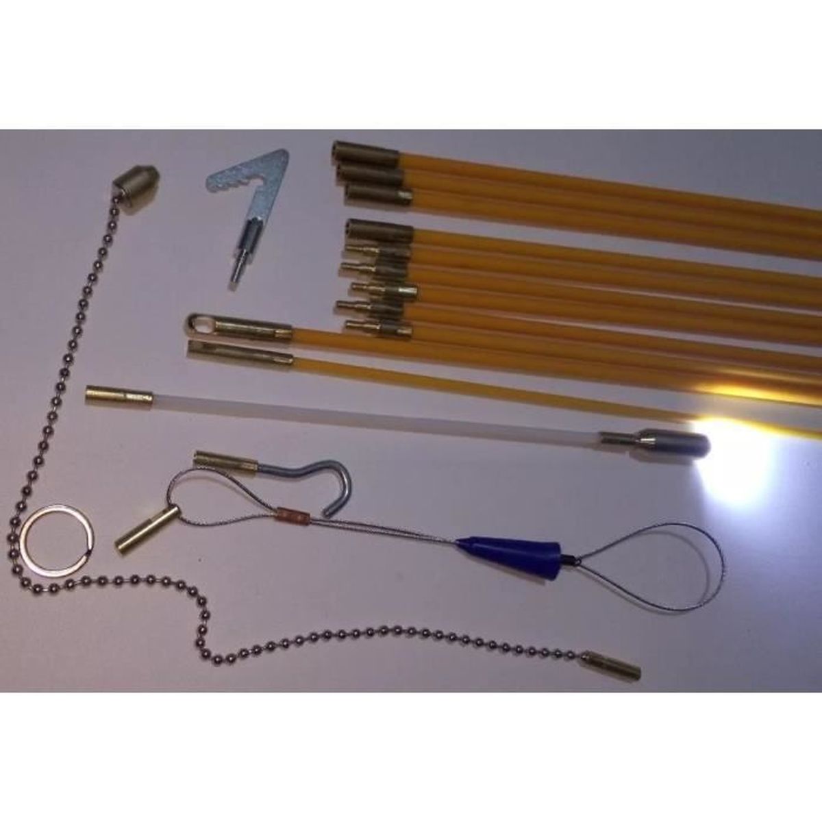 Tire fil baguettes 10 Mètres avec kit accessoires Cdiscount Bricolage