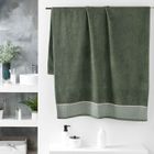 DOUCEUR D'INTERIEUR CDaffaires Drap de bain 90 x 150 cm éponge unie jacquard Belina Kaki
