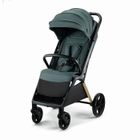 Poussette Légère Kinderkraft LOOM, Poussette Compacte 0-22 kg, Pliage Automatique, Grandes Roues Anti-crevaison, Vert