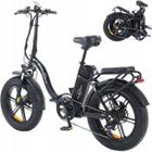 Vélo électrique pliable PHNHOLUN S1PRO 1000W 45KM-H 48V 20AH Autonomie maximale 120KM 20"*4.0 Pneus tout-terrain-Noir
