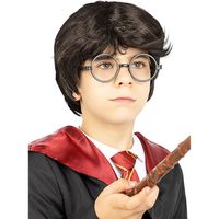 FUNIDELIA Perruque Harry Potter enfant - Déguisement pour garçon et accessoires pour Halloween, carnaval et fêtes