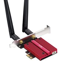 Cudy AX5400 Carte PCIE WiFi 6E PCIE sans PC,Bluetooth 5.2,Module AX210 à l'intérieur,Windows 11/10 64 bit,WE3000S V2