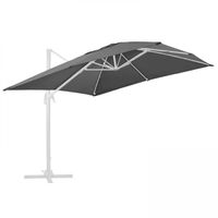 Toile pour parasol déporté 4x3m anthracite