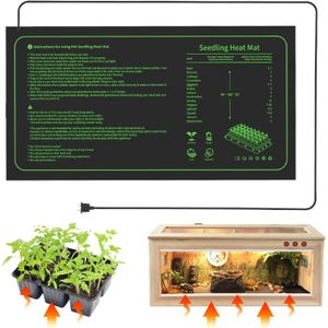 Tapis Chauffant Pour Semis 25x52 Cm, 20W - Idéal Plantes, Terrarium, Reptiles, étanche IPX4 - Chauffage Rapide Et Sûr - 11