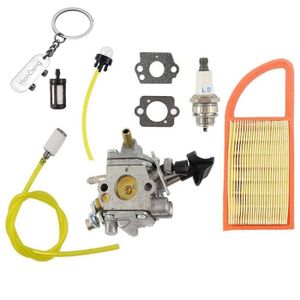 Carburateur pour Husqvarna 130BT Sac à dos souffleurs Carb Fuel Line Kit Avec Joint