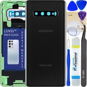Vitre arrière capot cache batterie Rouge avec adhésif pour Samsung Galaxy S10 Vitre arrière capot cache batterie Rouge avec adhésif pour Samsung Galaxy S10
