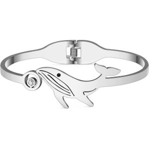 BRACELET - GOURMETTE Bracelet Pieuvre En Acier Inoxydable Bracelet Baleine Océan Dauphin Bracelet Pour Femme Fille Bijoux D'Été Cadeaux[u15360]