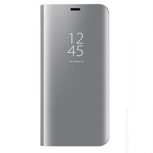 HOUSSE - ÉTUI Coque Samsung Note 20 Ultra - Mirror Case Avec Stand Fonction Flip Protection Pour Galaxy Note 20 Ultra - Argent