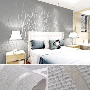 53 1000cm Papier Peint Gris Argente Moderne Deco De Maison Achat
