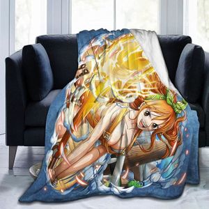 COUVERTURE - PLAID Anime One Piece Nami Couvertures Super Chaud Doux 