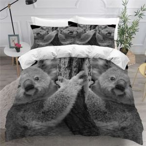 Koala et sa tribu Housse de couette Feuilles 100 x 140 cm de Trois