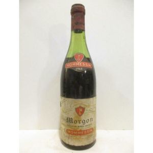 VIN ROUGE morgon mommessin (capsule abîmée) rouge 1964 - bea