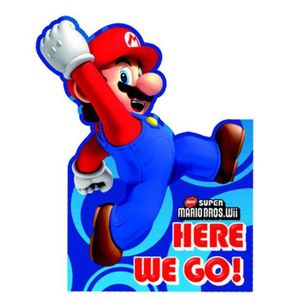 FAIRE-PART - INVITATION 6 Invitations Anniversaire Super Mario Bros