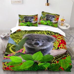 Animal Déco - Parure de Lit Enfant Coton Koala - Housse de Couette 140x200 Taie  d'Oreiller 65x65 cm - 1001 Nuits Enchantées