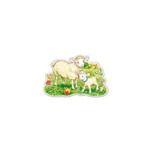 PUZZLE Puzzle contour Castorland - Un agneau avec sa mama