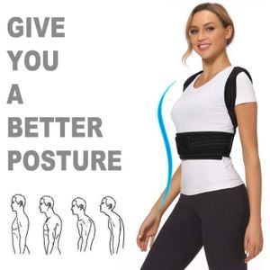 PROTÈGE-DOS Correcteur de posture homme femme, Redresse Dos, Ceinture dorsale Réglable, maintien dos, Soulager Douleurs du Dos, Soutien dorsal