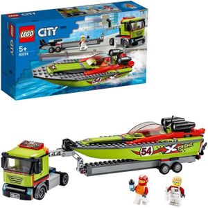 ASSEMBLAGE CONSTRUCTION LEGO® City 60254 - Le transport du bateau de cours