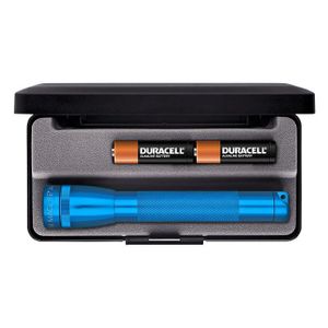 Maglite Mini Lampe Torche R6 coffret Bleu Nuit 14.5cm Lumière Eclairante Noir
