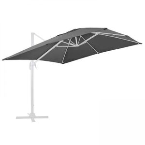 PARASOL Toile pour parasol déporté 4x3m anthracite