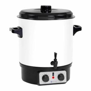 Arebos St/érilisateur et distributeur de boissons chaudes et de st/ériliser vos bocaux de confiture 28 L 1800 W inclus Minuterie et Thermostat Marmite et grille m/étallique