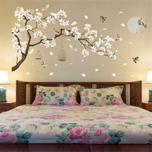Sticker mural par BDECOLL,vinyle motif arbre /à c/œurs pour chambres denfants et d/écoration maison //D/écoration murale en fleurs //Autocollant mural darbre de nature