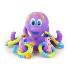 JOUET DE BAIN Pieuvre jetant cercle petit poulpe enfants se baigner jouet puzzle bebe bain eau jouet pieuvre