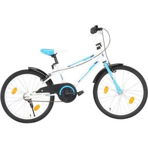 VÉLO ENFANT Vélo pour enfants 20 pouces Bleu et blanc--XIA