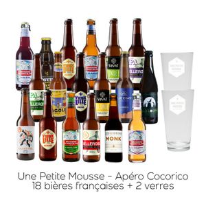 BIERE Pack Une Petite Mousse - Apéro Cocorico : 18 bière