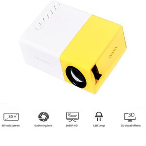 Vidéoprojecteur Mini videoprojecteur,Home cinema,Projecteur LED YG300 pour bureau à domicile HD 1080P Micro Mini Projecteur
