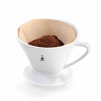 Filtre à café pliable en silicone pour camping - Compte-gouttes pliable avec 50 papiers filtrants - Porte-filtre à café réutilisable - Cone portable - Pour la maison, le camping - Rouge