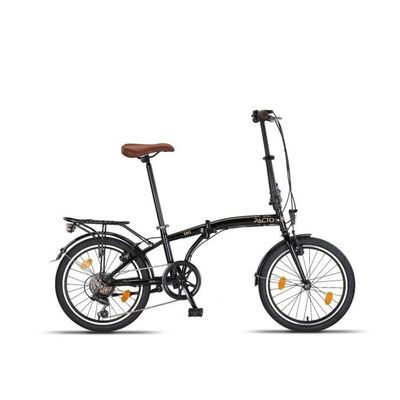 Vélo Pliant 20 Pouces Begoniape 7 Vitesses - Réglable Enfants/Adultes Blanc - Capacité 90kg