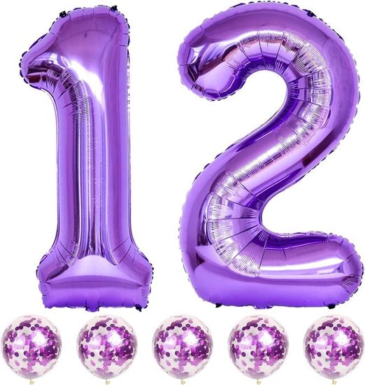 Ballon Géant Chiffre 1 Avec Couronne – 100 Cm (101 Cm Gonflé) – Violet Clair – Gonflage à L’hélium Ou à L’air – Autoscellant – Parfait Anniversaire, Mariage, Fête - 7