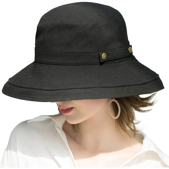 SUN CUBE Chapeau de soleil à large bord avec rabat pour le cou, UPF50+, chapeau de randonnée, safari, pêche, pour homme et femme, protection solaire, chapeau de plage, Beige, Taille unique
