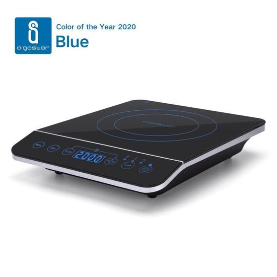 Plaque à induction portable Aigostar Bluefire - 2000W, tactile, programmable, maintien au chaud