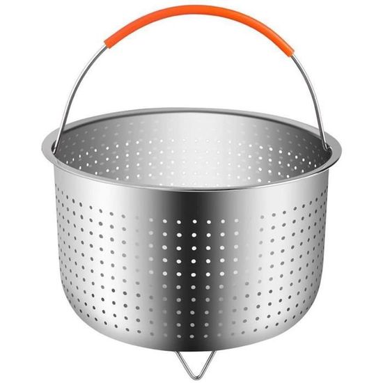 Panier vapeur pour casseroles - Passoire en acier inoxydable avec poignée et pieds