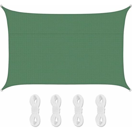 Ankuka Voile D'ombrage Carré 3x3, Auvent Imperméable UV Protection Pour