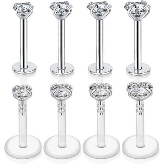 LOLIAS 24 stuks Lip & Neus Stud Piercing Sieraden